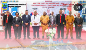 Gubernur Papua Tengah Hadiri Pelantikan Rektor Baru Uswim Nabire