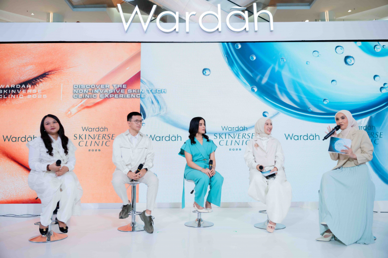 Wardah SKINVERSE CLINIC 2025: Discover the Non-Invasive Skin Tech Clinic Experience yang berlangsung pada 18 Juli hingga 3 Agustus 2025 di Grand Atrium, Mall Kota Kasablanka, Jakarta.