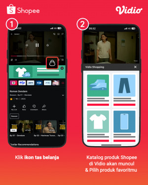 Vidio Luncurkan Fitur Belanja Interaktif, Gandeng Shopee dalam Kolaborasi Perdana