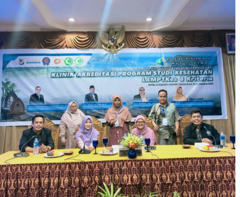 UM Jambi Ikuti Klinik Akreditasi Program Studi Kesehatan LAMPTKes 8 Kriteria Perguruan Tinggi Muhammadiyah dan ‘Aisyiyah (PTMA), yang digelar di Hotel Jayakarta Senggigi, Mataram, Nusa Tenggara Barat, pada 11–13 September 2025.
