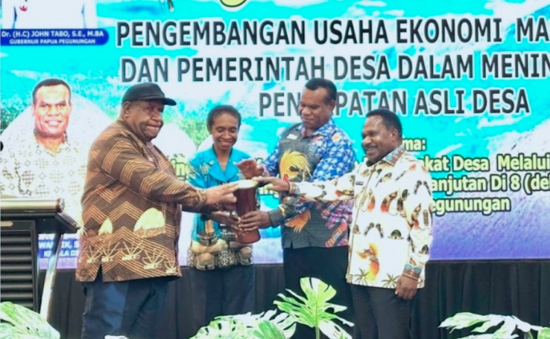 Fasilitasi Pembangunan Usaha Ekonomi Masyarakat dan Pemerintah Desa yang digelar di Hotel Beliem Pilamo, Wamena, Jumat (12/9).