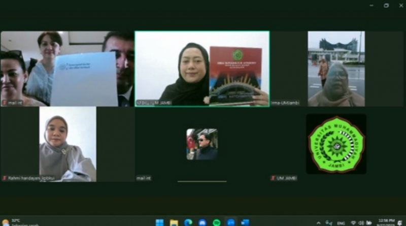 UM Jambi Jalin Kerja Sama Internasional dengan Samarkand State Institute Uzbekistan. 