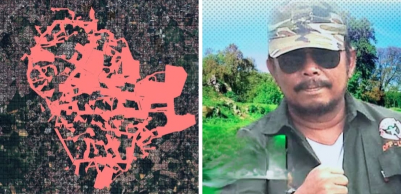 Peta Zona Merah dan Nazli, Aktivis Senior Jambi. Foto : istimewa 