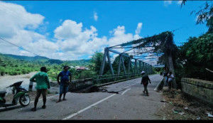 Pemprov Papua Tengah Segera Perbaiki Jembatan Kali Harapan Nabire yang Jebol