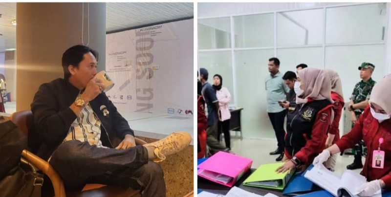 Firmansyah, SH, MH Praktisi Hukum dan foto Tim Pidsus Melakukan Pengeledahan di Kantor PT EBN