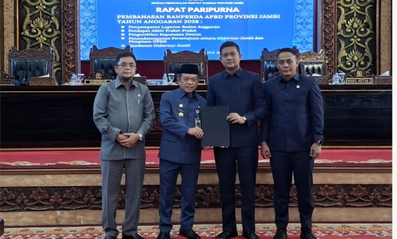 DPRD Provinsi Jambi Sahkan APBD Provinsi Tahun 2026