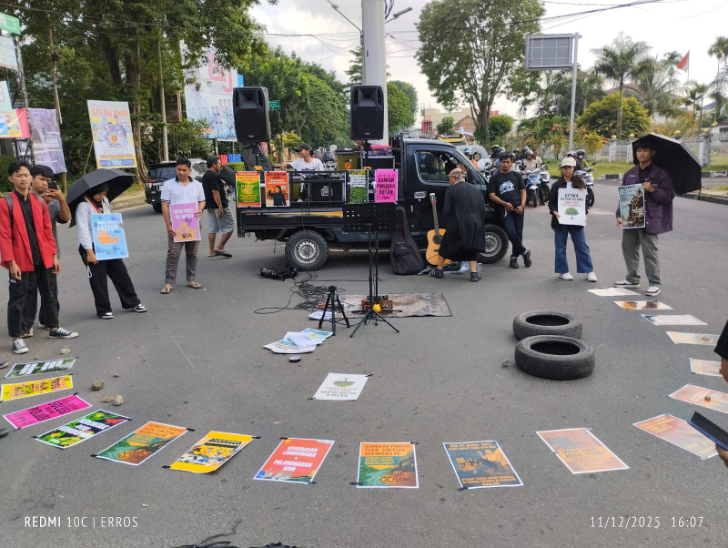 Demo Mahasiswa di Jambi Soroti Pelanggaran HAM dan Penanganan Bencana