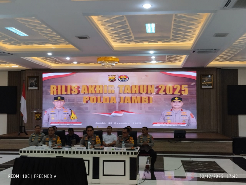 Polda Jambi Paparkan Capaian Kinerja 2025, Kapolda Apresiasi Jajaran