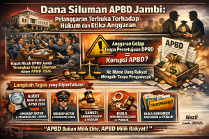 Dana Siluman APBD Jambi: Pelanggaran Terbuka terhadap Hukum dan Etika Anggaran