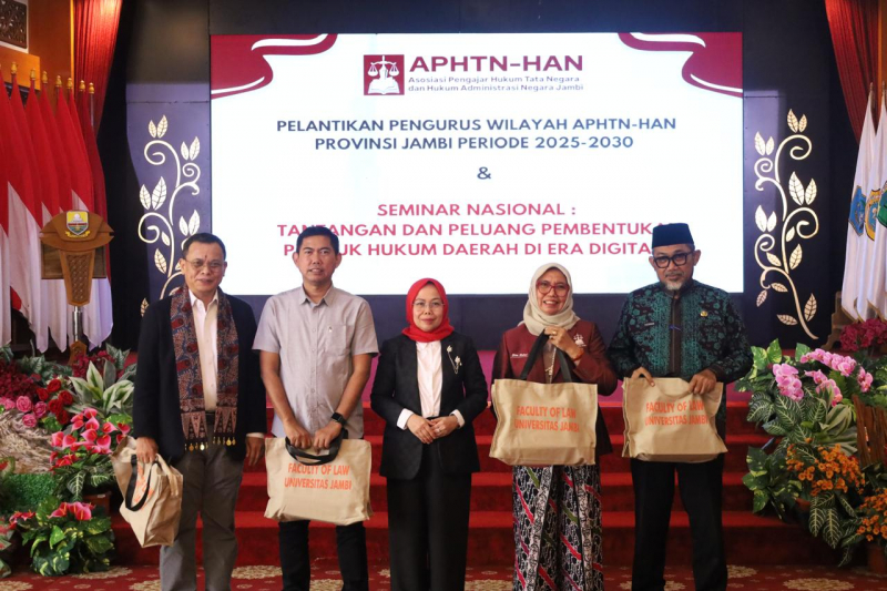 APHTN-HAN Jambi 2025–2030 resmi dilantik: Penguatan Kerja Sama Akademik dan Pembelajaran Praktik Peradilan MK Berbasis Digital
