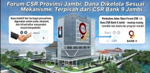 Forum CSR Provinsi Jambi Klarifikasi Mekanisme Pengelolaan Dana dan Pemisahan dengan Bank 9 Jambi