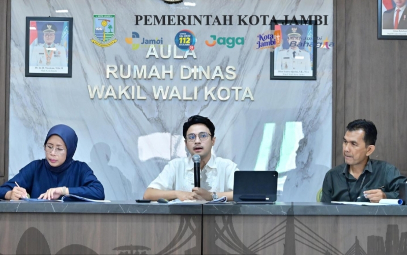 Wakil Wali Kota Jambi, Diza Hazra Aljosha Pimpin Rapat Koordinasi 