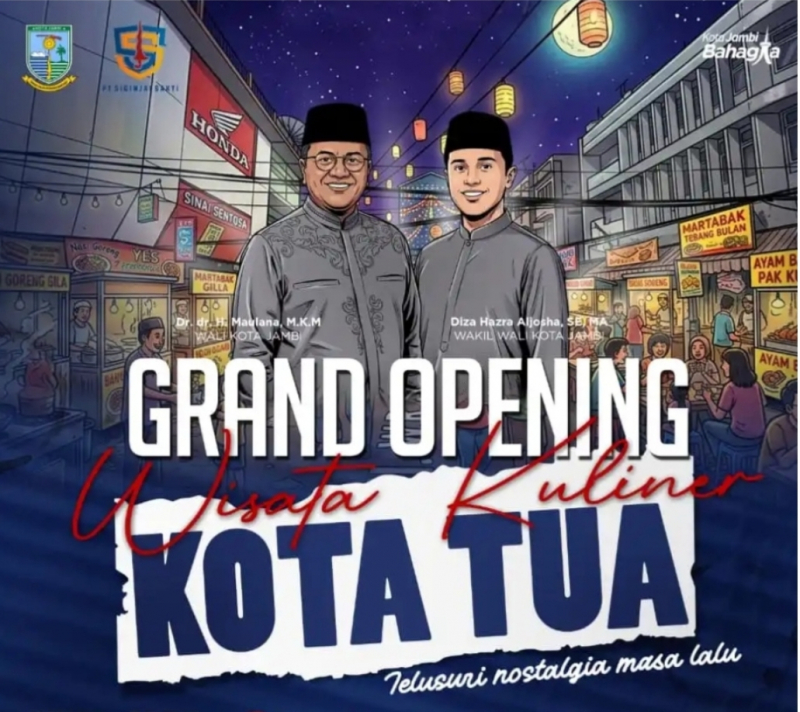 Wisata Kuliner Kota Tua di Kota Jambi Segera Dibuka 