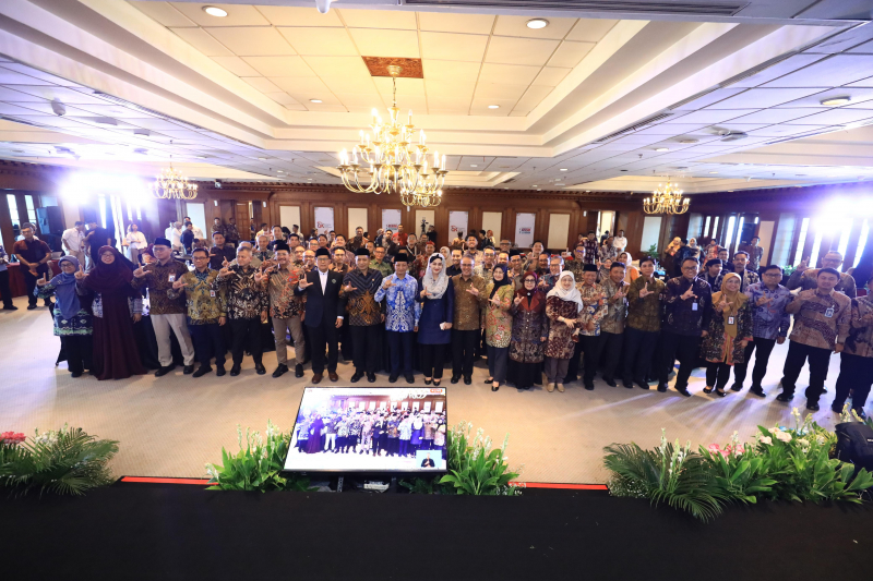 Gebyar Ramadan Keuangan Syariah (GERAK Syariah) 2026 yang digelar di Kantor OJK Menara Radius Prawiro, Jakarta, Kamis (2/4/2026).