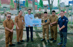 Pelindo Regional 2 Jambi Salurkan Hewan Kurban, Perkuat Kepedulian Sosial di Muaro Jambi