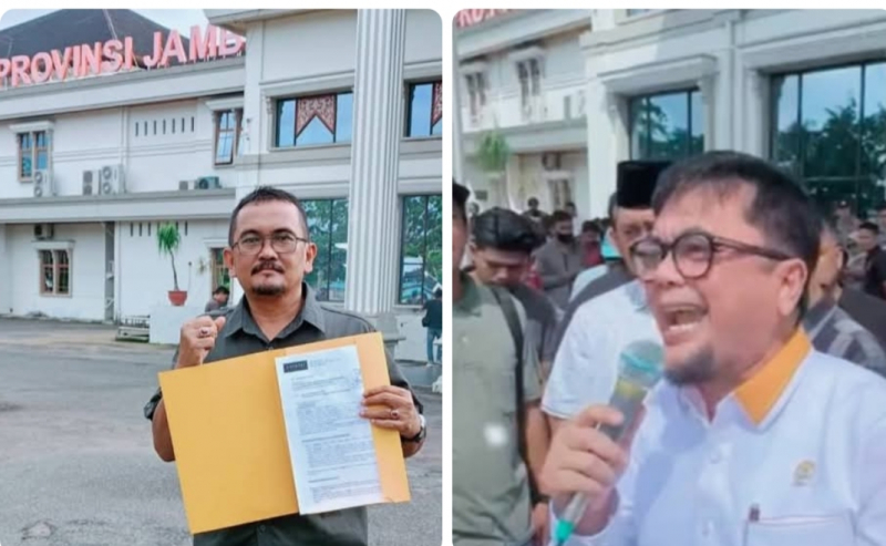 Beny Junaidi,SH dari LBH Siginjai melaporkan Ivan Wirata ke BK DPRD Provinsi Jambi 